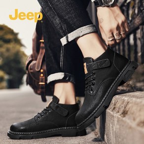 jeep 지프 남자 하이탑 겨울 방한화 남성 부츠 구두 마틴부츠가죽신발 XUEZI