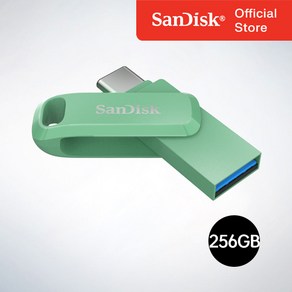 샌디스크 USB 메모리 Ultra Dual Go 울트라 듀얼 고 Type-C OTG USB 3.1 SDDDC3 256GB 압생트그린