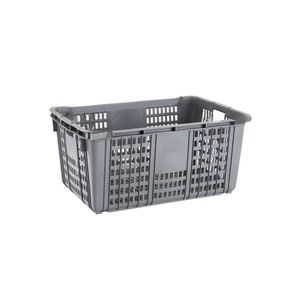 <더플러그> 플라스틱운반상자특대1호 730X465X330mm 운반상자대 운반상자특 운반상자 수납가구, 고리불포함, 회색