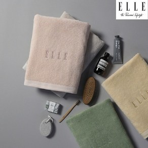 ELLE 엘르 010 바스 코마사 쌍올 공법 면 호텔 바스 타올 수건 570g, 연밤, 1개