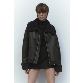 ZARA 자라 에코 레더 더블 페이스드 무스탕 점퍼 Z1128