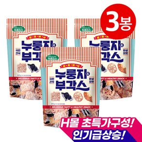 [하루견과] 인기급상승 누룽지부각스 240gx3봉/찹쌀누룽지/국민간식/안주, 240g, 3개