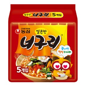 농심 얼큰한 너구리 120g 5개입, 1개