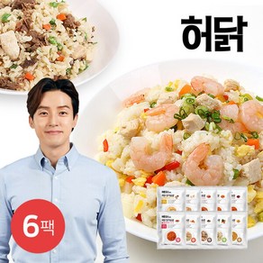 [허닭] 닭가슴살 곤약 볶음밥 6팩, 390g, 6개, 옵션:04_김치곤약볶음밥 6팩, 상세 설명 참조