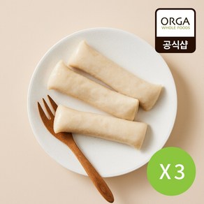 [올가]유기농 현미 가래떡 (500g) X 3봉, 500g, 3개