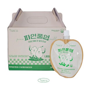 마시는 피톤치드국내산 원료 힐링쥬스 활력 충전! 첨가물 없이 국내산 배 착즙액과 가평 잣 잎 블렌딩한 건강 음료 파인풀업 - 포어스포어스 상쾌한 아침 힐링쥬스, 10개, 80ml