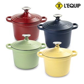 [리큅] 컬러풀 더치오븐 무쇠밥솥 LRI-18, 18cm, 레드, 1개