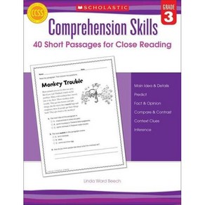 Compehension skills-40 shot passages fo close eading G3