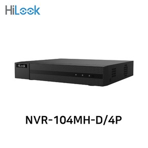 하이룩 400만화소 지원 IP 네트워크 4채널 NVR CCTV 녹화기 POE, (HDD미포함), 1개