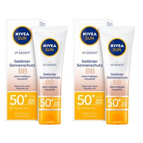 NIVEA 독일 니베아 페이스 틴티드 선크림 BB 로션 SPF 50+ 50ml 2개