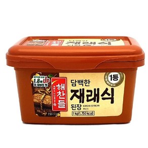 해찬들 양념 사계절 쌈장 담백한 재래식 된장 1kg, 재래식된장1kg