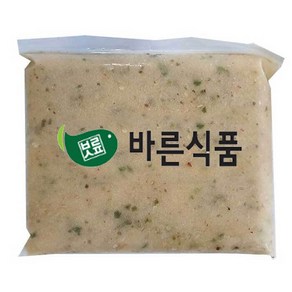 바른식품 어묵반죽 1kg (고추) / 금요미식회방영 우돈어묵 가마보코 피쉬볼 어묵탕 튀김어묵 밀가루없는 무색소 무방부제 수제