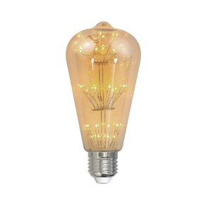 더쎈 LED 에디슨전구 램프 눈꽃 ST64 2.5W, 1개, 전구색