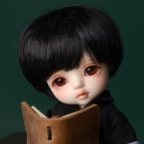 돌모아 구체관절인형 가발 16cm 포켓 시멘틱모헤어 컬 숏컷 블랙 (5) Enfant Short Cut (Black)