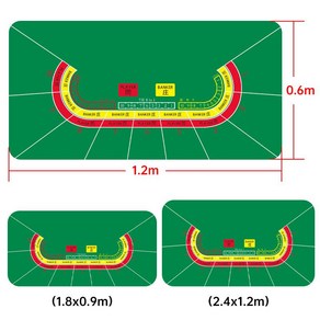 홀덤 테이블 매트 슬리브 타로카드 홈파티 멀티 가정용 보드게임방, H 길이와 폭: 1200x600x2mm, 1개