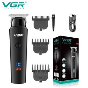 VGR 헤어 트리머 전문 전기 트리머 무선 클리퍼 충전식 LED 디스플레이 V 937, 1.V-937 with box