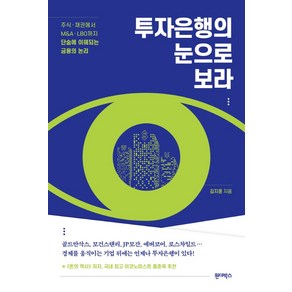 투자은행의 눈으로 보라:주식.채권에서 M&A.LBO까지단숨에 이해되는 금융의 논리, 원더박스, 김지훈