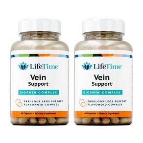 2개 디오스민 베인 서포트 컴플렉스 500 mg 60 캡슐 Life Time 해외현지 코스트코 아이허브 미국 직구, 60정