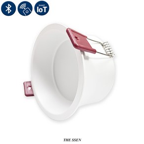 더쎈 LED IOT 에코 움푹 8cm 12W 다운라이트 디밍 색변환 매입등 플리커프리, 리모컨 포함, 1개, 8cm(3인치) 백색