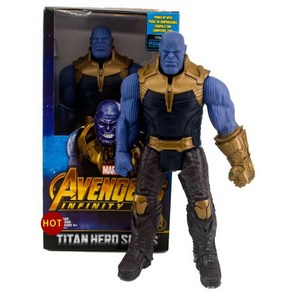 SanBeans Thanos Avenges 액션 피규어 Infinity Supeheoes Mavel Kids 장난감 선물(Black), 1개