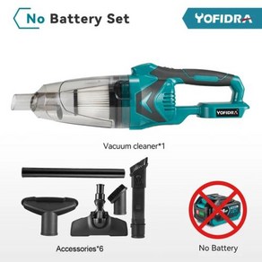자동차 털 가정용 배터리 진공 마끼다 청소 1500W 도구 전기 Yofida 충전식 애완 동물 18V 청소기 무선 휴대용, NO Battey, 1개
