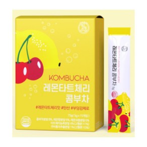 HEALSLAB KOMBUCHA 레몬타트체리 콤부차 유산균 VITAMIN 5g 15개입, 15개