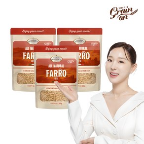 그레인온 파로(엠머 밀) 고대곡물, 280g, 3개