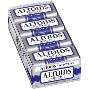 ALTOIDS Actic Peppemint Beath Mints Had Candy ALTOIDS Actic 페퍼민트 브레스 민트 하드 캔디 벌크 1.2온스 주석(8개, 8개, 34g