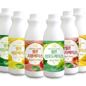 쉘몬 과일 농축액 베이스 1kg 모음전/시럽/원액/에이드, 쉘몬 과일 농축액 베이스 라임 1kg