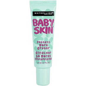 Maybelline Baby Skin 인스턴트 모공 지우개 프라이머 메이크업 투명 1개입, Maybelline Baby Skin 인스턴트 모공 지, 1개, 20ml