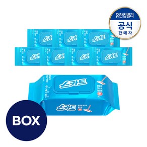 스카트 물걸레청소포 올인원 대형 25매X8팩/200매, 8개