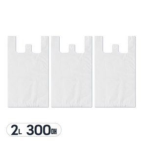 신광 비닐봉투 마트 봉지 소 37x47cm 백색, 300개, 7L