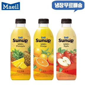 매일 썬업 100% 750ml 혼합 3개/파인애플1+오렌지1+사과1/냉장무료배송