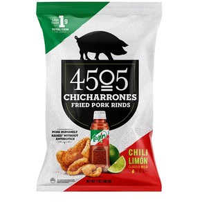 4505 치차론 돼지껍데기 과자 칠리 라임맛 대용량 198g Chichaones Classic Chili and Lime Pok Rinds, 1개