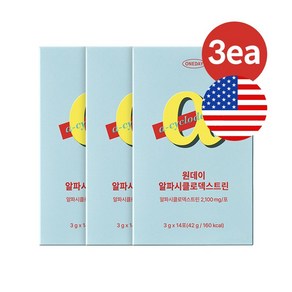 데이즈온 원데이 알파시클로덱스트린 알파CD 파인애플맛 3박스, 42g, 3개