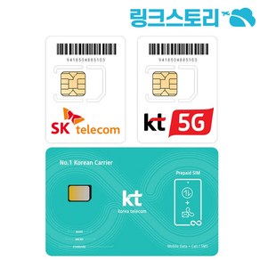 한국유심 SKT 매일 500MB무제한 1일, 1개