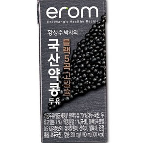 황성주 이롬 블랙5곡 고칼슘 약콩 두유 190ml 24개