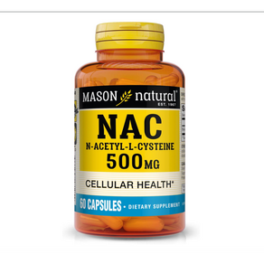 메이슨내츄럴 NAC 아세틸 시스테인 진해거담제 500mg 60캡슐, 1개, 60정