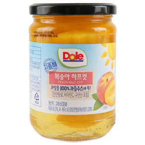 그리스 지중해 Dole 복숭아 하프컷 550g, 1개