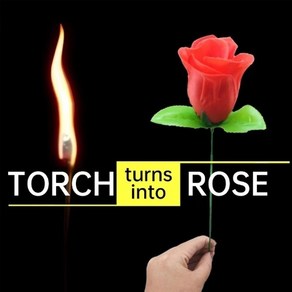 유매직 마술도구 타오르는 불을 장미꽃으로 바꾸는 토치투로즈(Toch to Rose), 1개