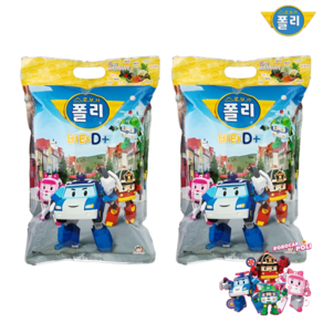로보카폴리 비타 D 플러스 복숭아맛 캔디, 1000정, 2개