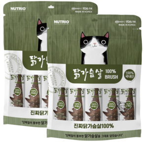 뉴트리오 고양이 순살 가슴살 브러쉬 5p, 2개, 35g, 닭고기맛