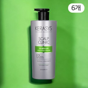 케라시스 두피 클리닉 단백질 샴푸 플로럴파우더 향, 750ml, 6개