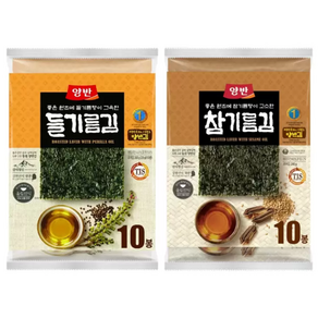 동원 양반 들기름 + 참기름 전장김 20g x 20봉 세트