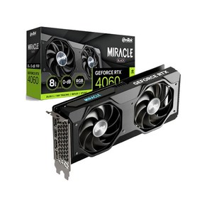 이엠텍 지포스 RTX 4060 MIRACLE BLACK D6 8GB