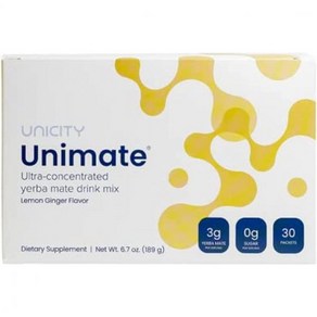 Unicity UNIMATE Lemon Ginge 30 Pouches, 1개, 189g