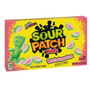 사워패치 키즈 워터메론 99gx3개 SOUR PATCH KIDS Watemelon Candy, 99g, 3개