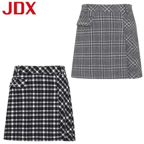 JDX 제이디엑스 23년 겨울상품 세일!! 여성 양기모 플리츠 체크 큐롯 X2PQUQ8780