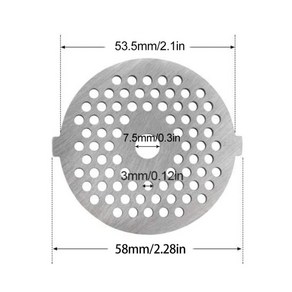 스테인레스 스틸 고기 분쇄기 디스크 분쇄기 플레이트 플레이트 고기 분쇄기 블레이드 프로페셔널 교체 액세서리 그라인더