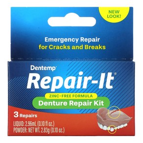 Dentemp RepairIt Denture Repair Kit 3 Repairs